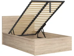 Łóżko Tetrix 120x200 ze stelażem i pojemnikiem dąb sonoma