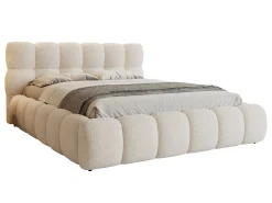 Łóżko 140x200 Coco bouclé tapicerowane z pojemnikiem, Quelle 02