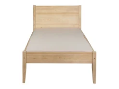 Łóżko 90x200 drewniane PRESTO, kolor dębowy + stelaż