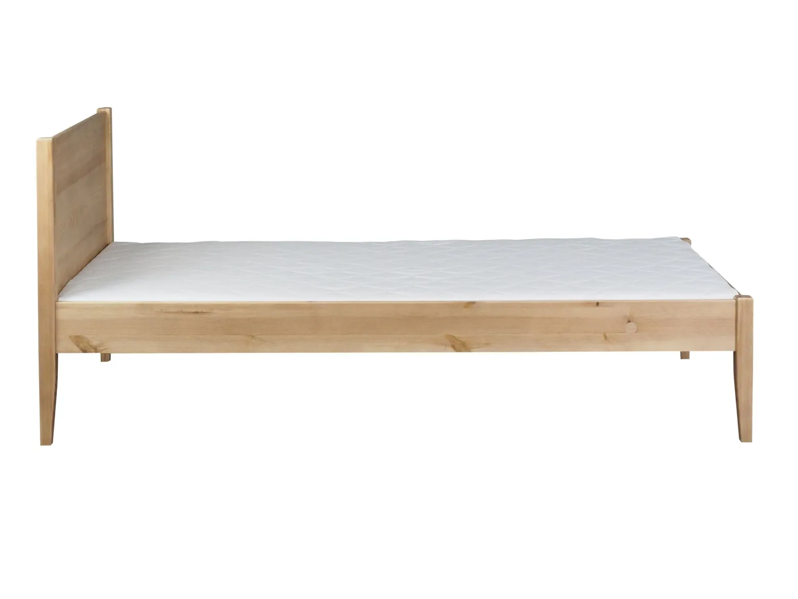 Łóżko 90x200 drewniane PRESTO, kolor dębowy + stelaż