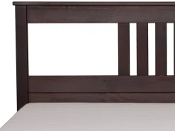 Łóżko 160x200 tył równy PORTO kolor orzech + stelaż
