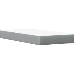 Łóżko z materacem białe 90x200 cm lite drewno sosnowe