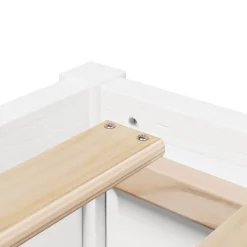 Łóżko z materacem białe 90x200 cm lite drewno sosnowe