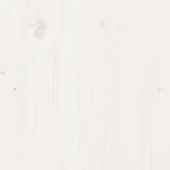 Łóżko z materacem białe 90x200 cm lite drewno sosnowe