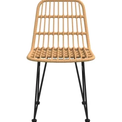 Krzesła ogrodowe 2 szt. 48x62x84 cm rattan PE