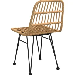 Krzesła ogrodowe 2 szt. 48x62x84 cm rattan PE