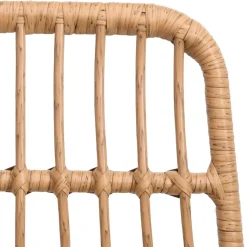 Krzesła ogrodowe 2 szt. 48x62x84 cm rattan PE