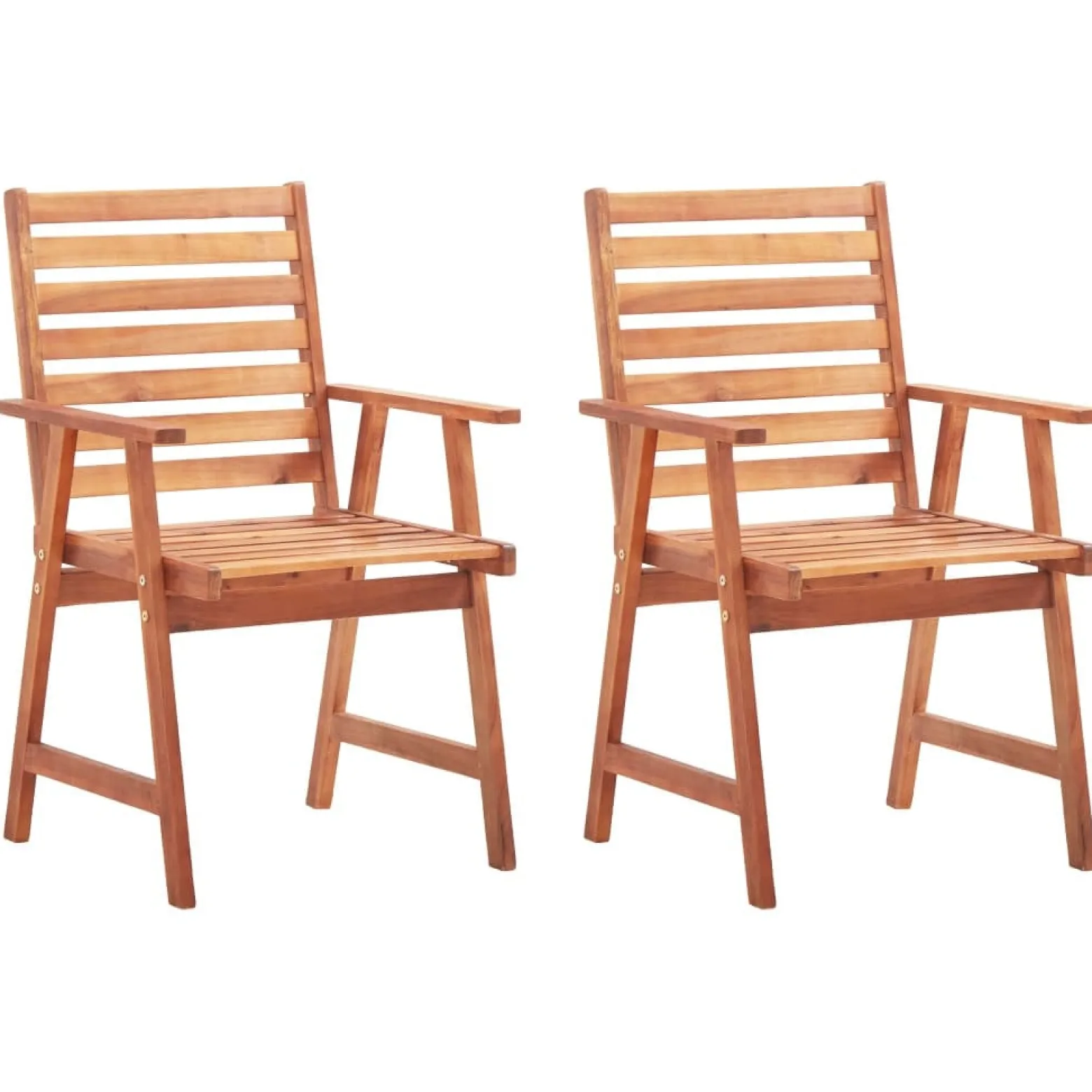 Krzesła ogrodowe z poduszkami, 2 szt., lite drewno akacjowe