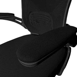 Krzesło biurowe regulowany obrotowy fotel biurowy ergonomiczny KB110 czarny