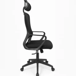 Krzesło biurowe regulowany obrotowy fotel biurowy ergonomiczny KB108 czarny