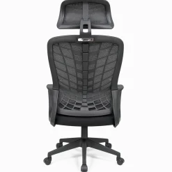 Krzesło biurowe regulowany obrotowy fotel biurowy ergonomiczny KB108 czarny