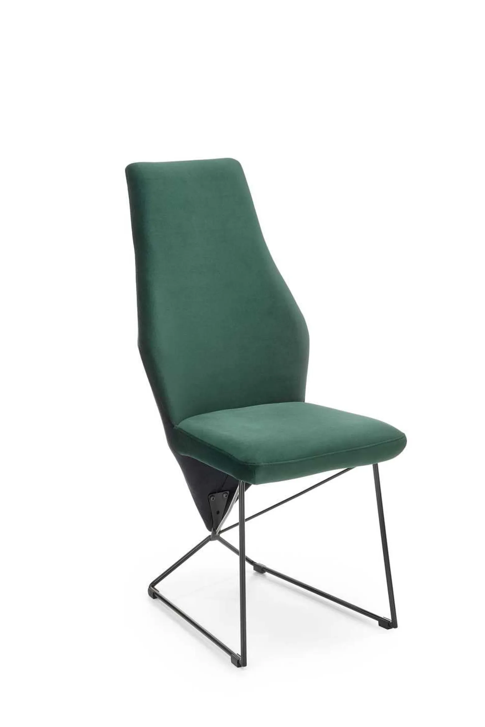 Krzesło K485 VELVET ciemnozielone