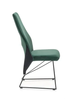Krzesło K485 VELVET ciemnozielone