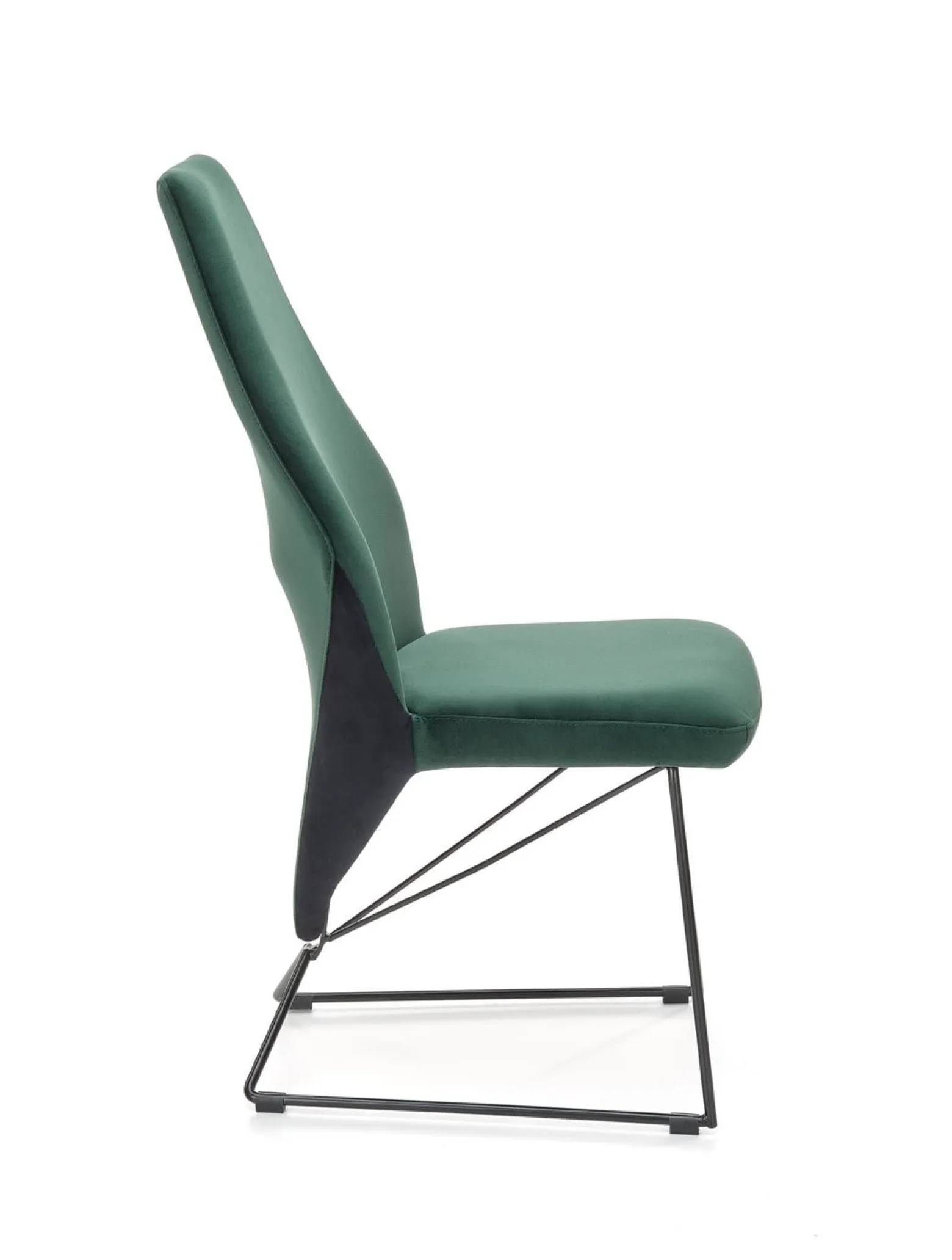 Krzesło K485 VELVET ciemnozielone