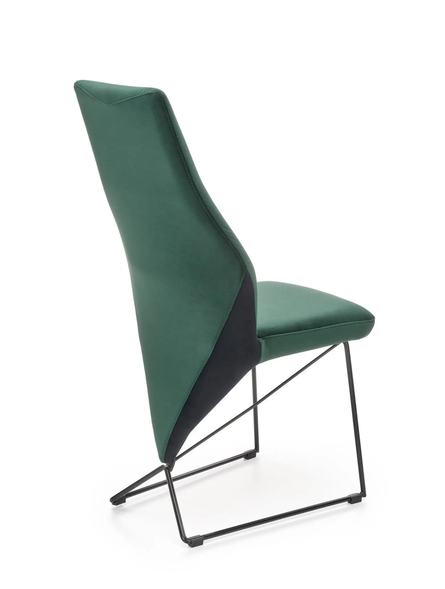 Krzesło K485 VELVET ciemnozielone