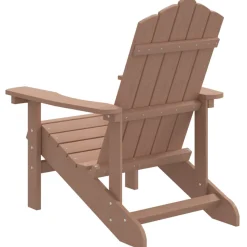 Krzesło ogrodowe Adirondack, HDPE, brązowe