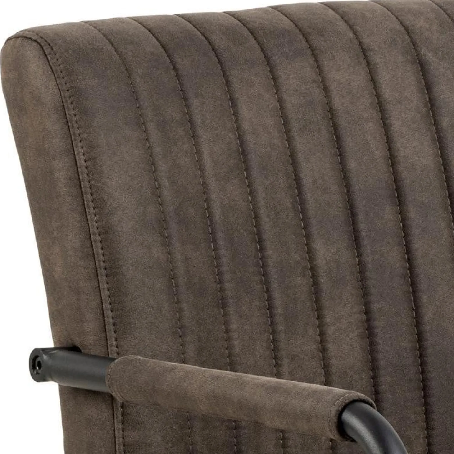 KRZESŁO TAPICEROWANE Adele antracytowe Z PODŁOKIETNIKAMI