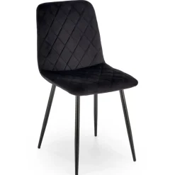 Krzesło tapicerowane K525 VELVET czarne