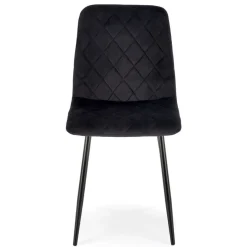 Krzesło tapicerowane K525 VELVET czarne