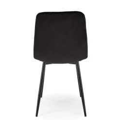 Krzesło tapicerowane K525 VELVET czarne