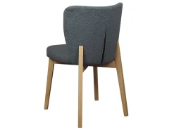 Krzesło Tulip Boucle tapicerowane, tkanina Quelle 92, nogi Lancelot