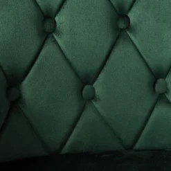 Krzesło welurowe ATLANTA VELVET ciemnozielone