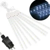 Kurtyna 288 LED meteory lampki zewnętrzne IP44 biały zimny