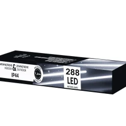 Kurtyna 288 LED meteory lampki zewnętrzne IP44 biały zimny