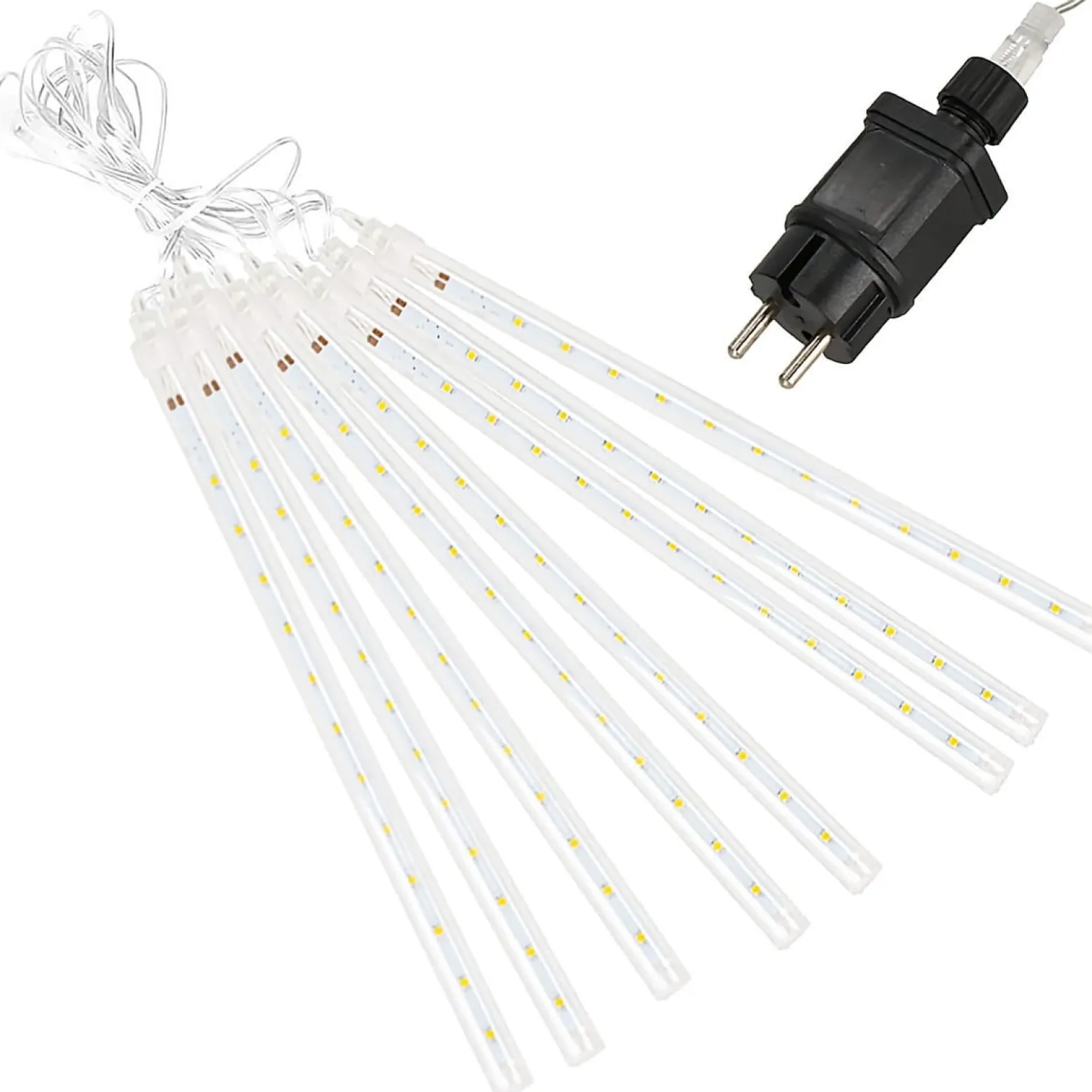Kurtyna 288 LED meteory lampki zewnętrzne IP44 biały zimny