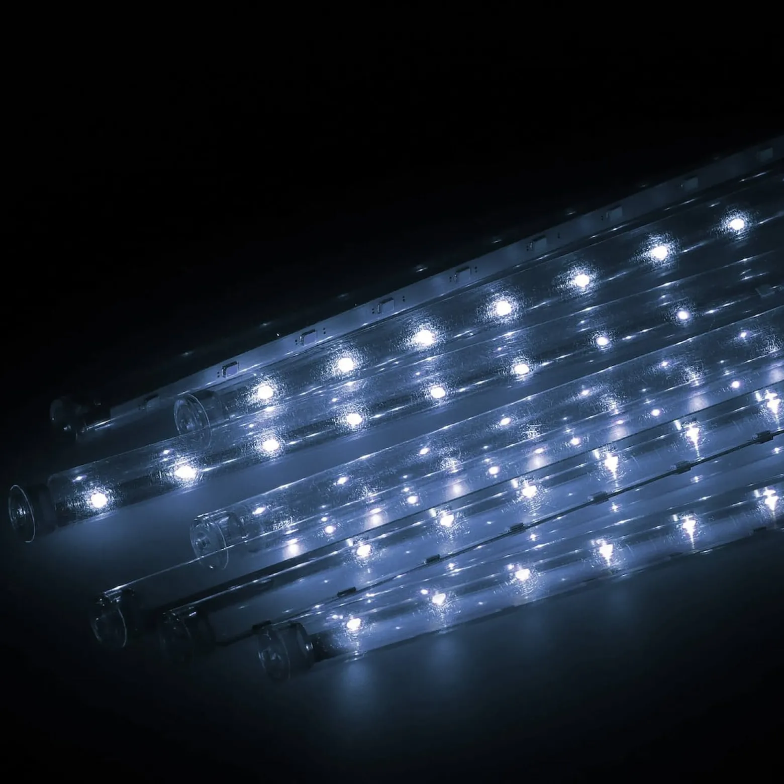 Kurtyna 288 LED meteory lampki zewnętrzne IP44 biały zimny