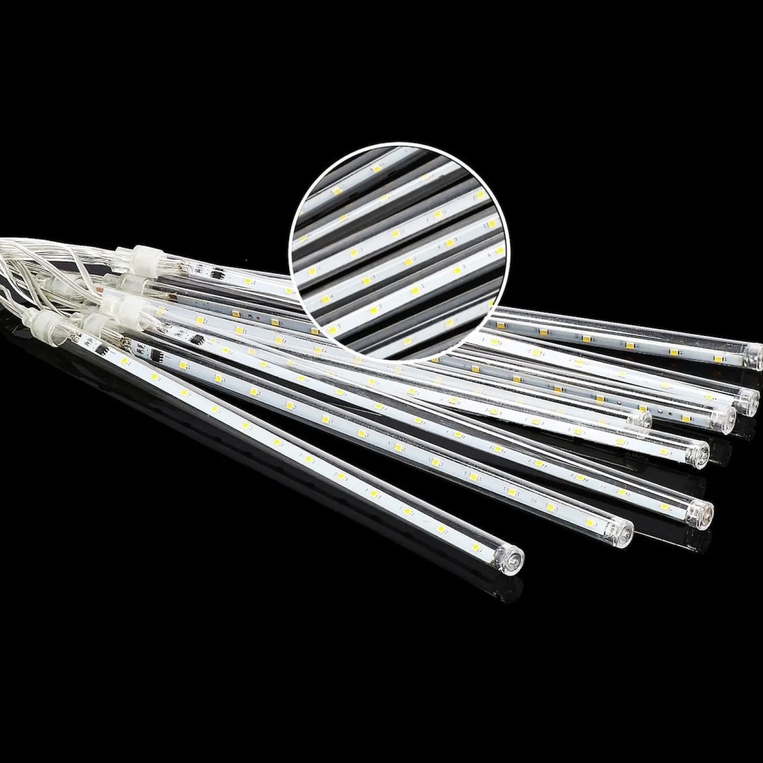 Kurtyna 288 LED meteory lampki zewnętrzne IP44 biały zimny