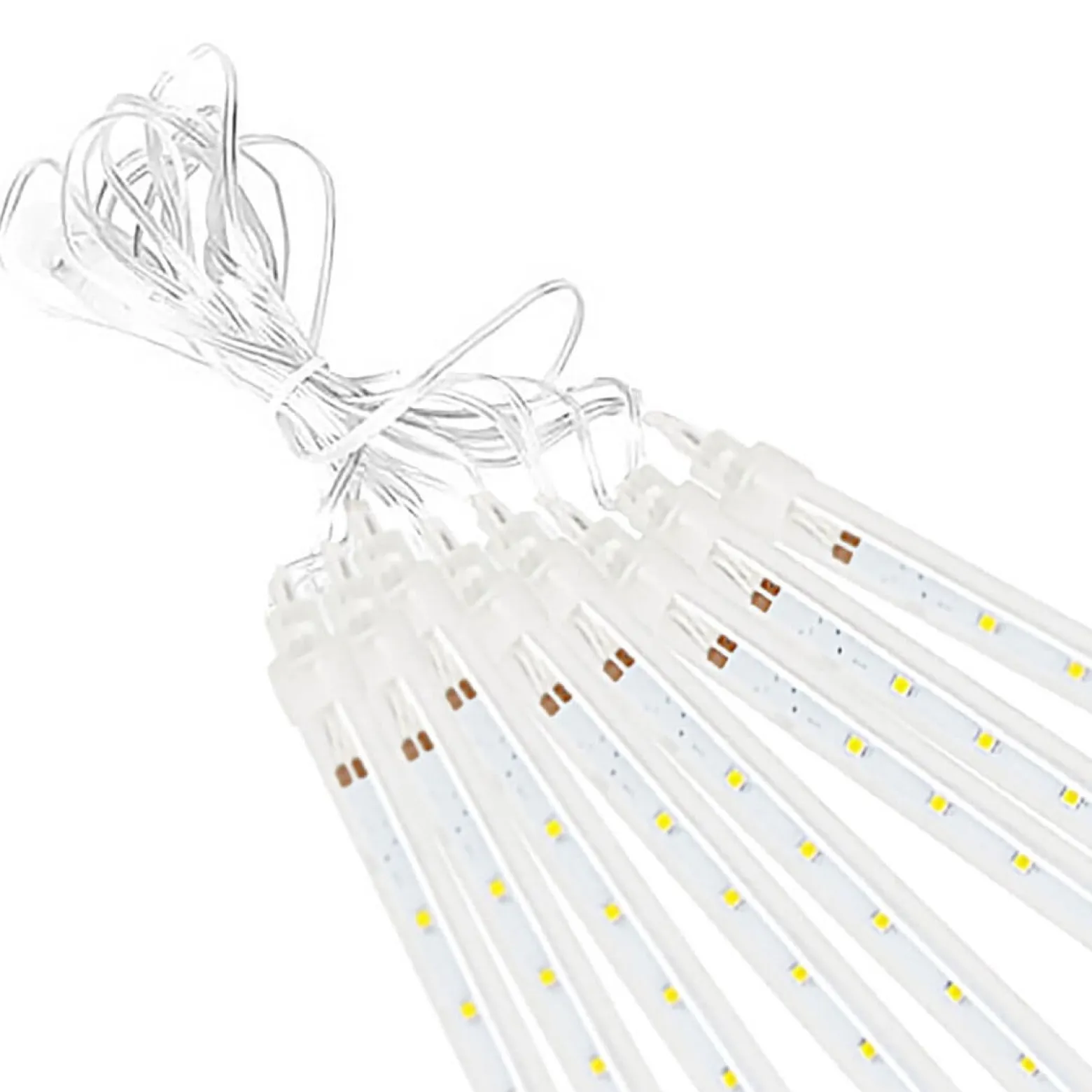 Kurtyna 288 LED meteory lampki zewnętrzne IP44 biały zimny