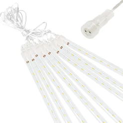Kurtyna 288 LED meteory lampki zewnętrzne IP44 biały zimny