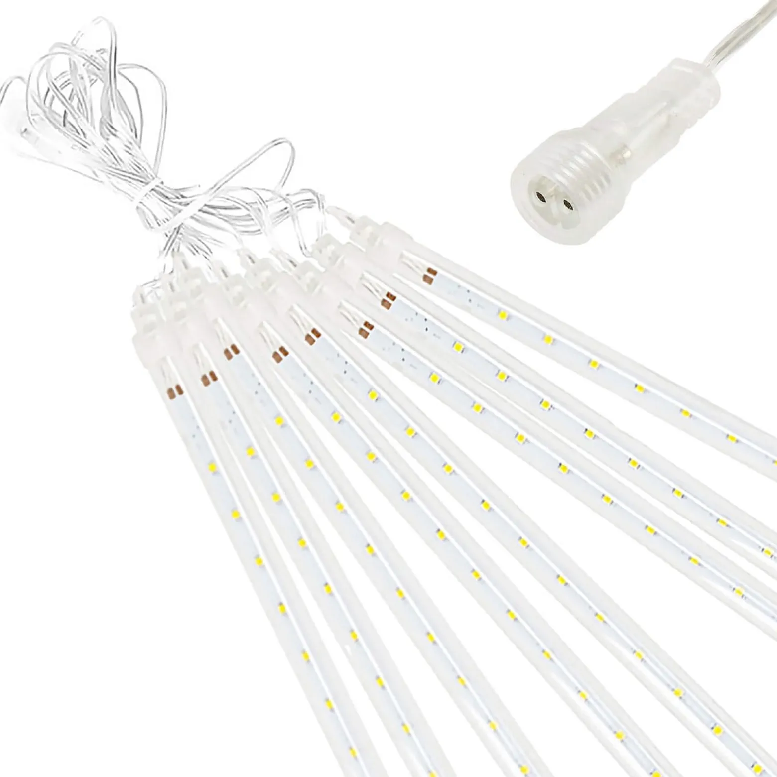 Kurtyna 288 LED meteory lampki zewnętrzne IP44 biały zimny