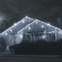 Kurtyna świetlna 500 led girlanda lampki zew. biały zimny