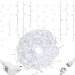 Kurtyna świetlna 1000 led girlanda, lampki zewnętrzne sople