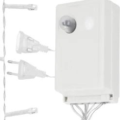 Kurtyna świetlna 300 led lampki choinkowe sople biały zimny