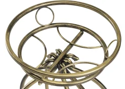 Kwietnik Metalowy Złoty Virella 38x54 cm Do Wnętrz
