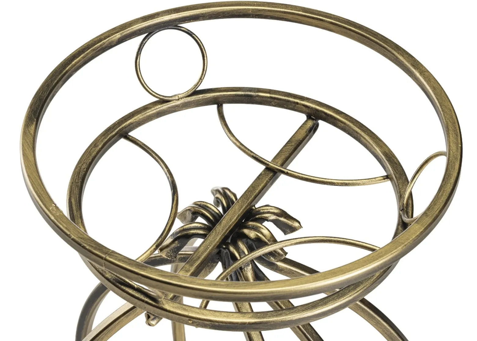 Kwietnik Metalowy Złoty Virella 38x54 cm Do Wnętrz