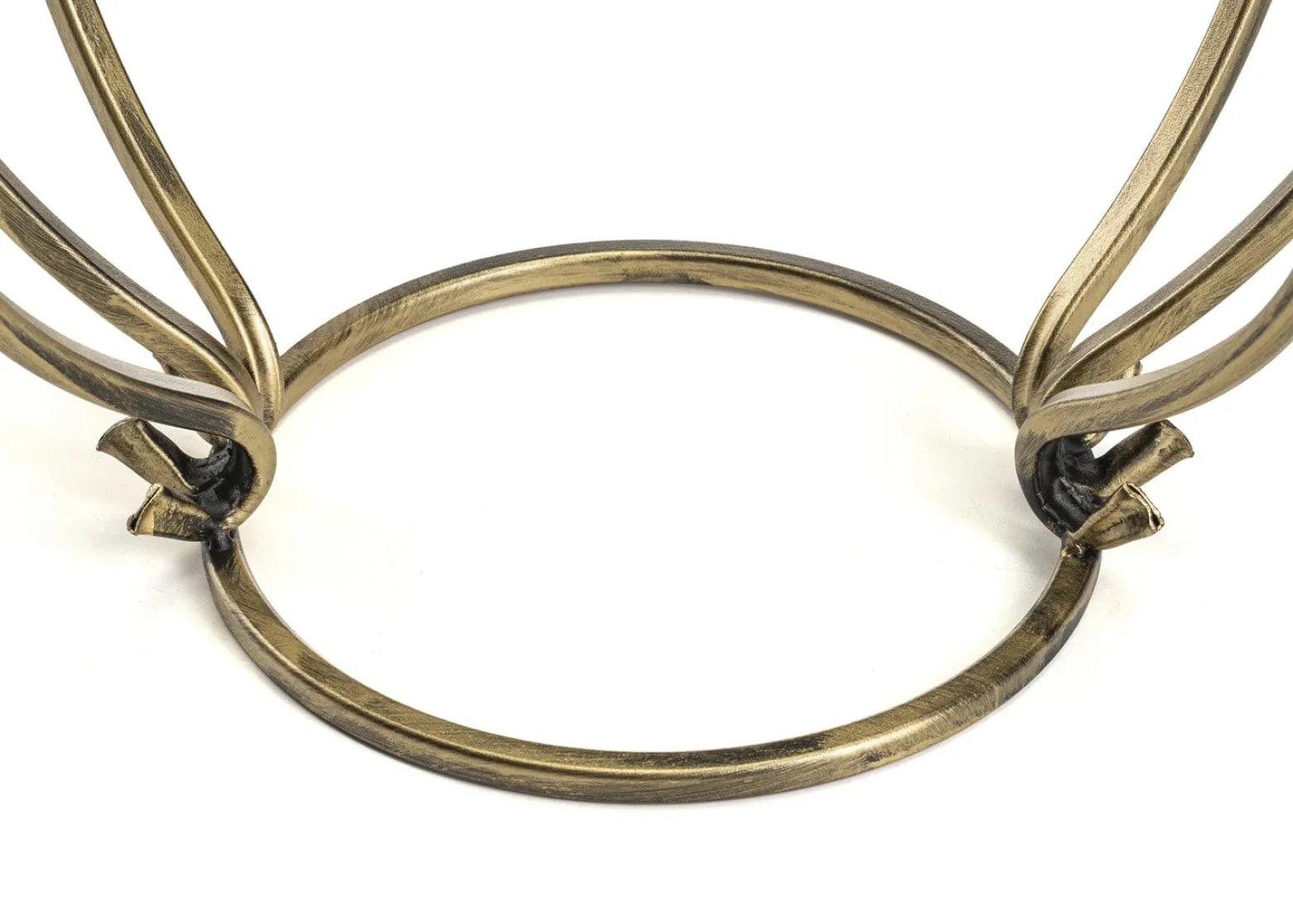 Kwietnik Metalowy Złoty Virella 38x54 cm Do Wnętrz