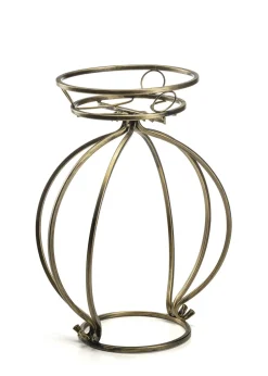 Kwietnik Metalowy Złoty Virella 38x54 cm Do Wnętrz