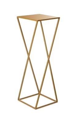 Kwietnik nowoczesny złotym stojący 70 cm
