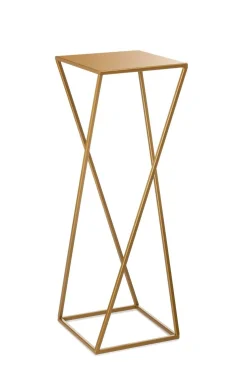 Kwietnik nowoczesny złotym stojący 70 cm