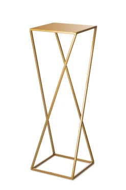 Kwietnik nowoczesny złotym stojący 70 cm