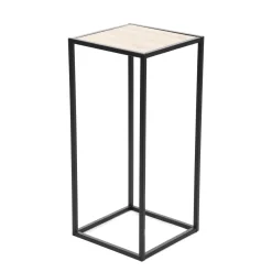 Kwietnik ROH metalowy czarny 27x27x60 cm HOMLA