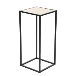Kwietnik ROH metalowy czarny 27x27x60 cm HOMLA