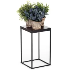 Kwietnik stojący 40 cm BasicLoft czarny