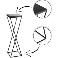 Kwietnik stojący 70 cm z blatem MDF LOFT