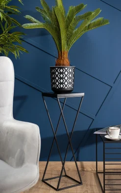 Kwietnik stojący 70 cm z blatem MDF LOFT
