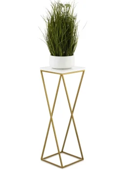 Kwietnik wolnostojący złoto biały 70 cm GLAMOUR